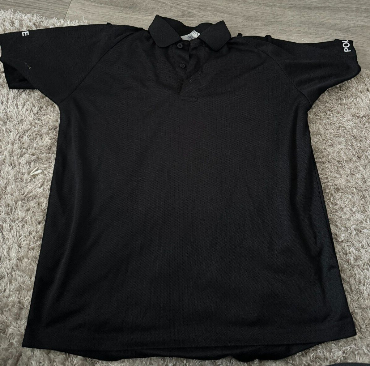 ⭐Ex Police Uniform Black Polo Shirt Ladies M Size 12  Free Post⭐
