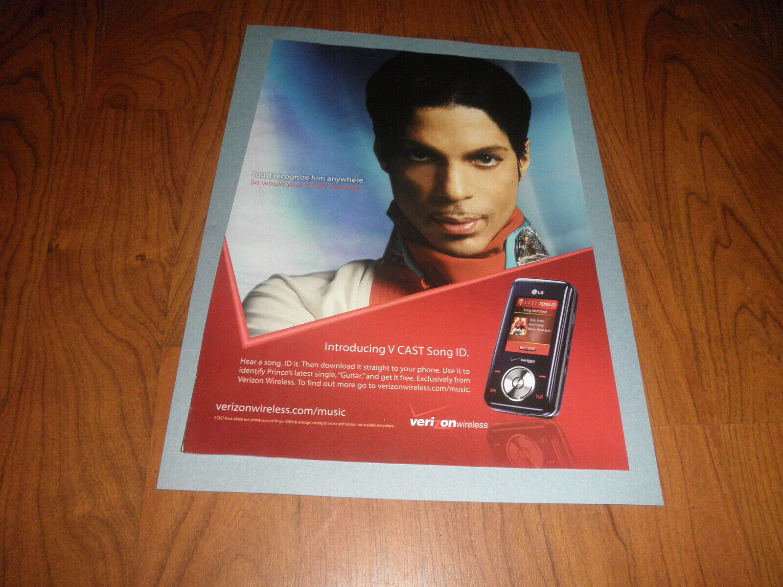 Prince for Verizon Wireless 1980 Print Ad - Great To Frame