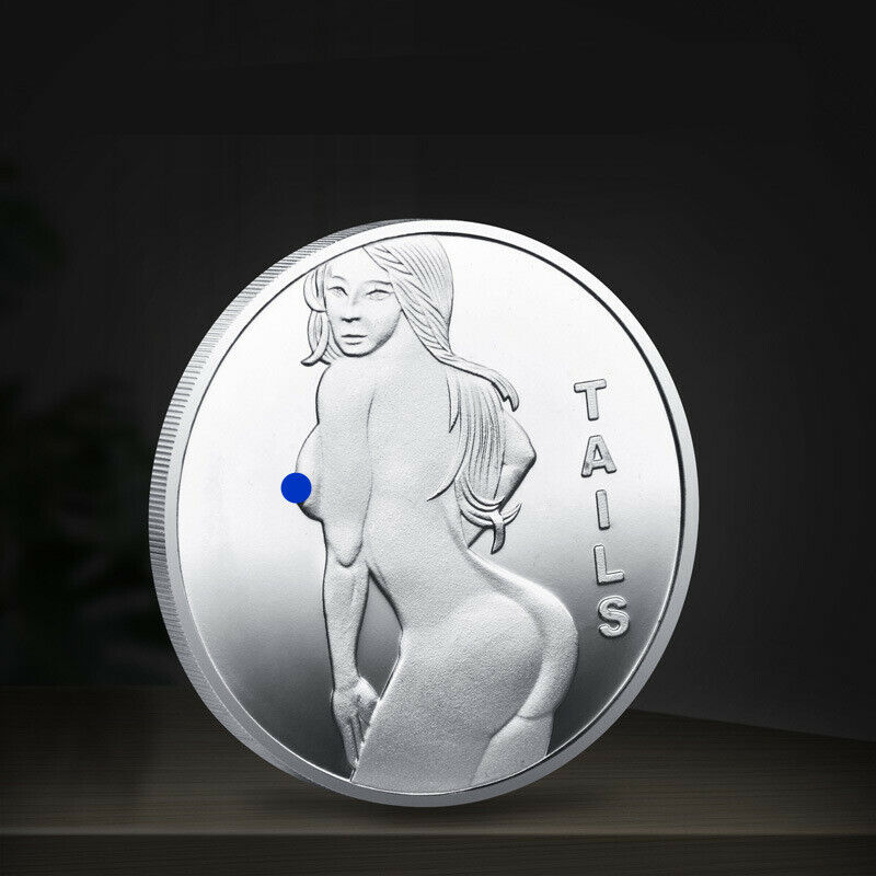 Heads I get Tail,Tails I get Head Adult Sexy Coin Lucky Men Challenge Token Coin