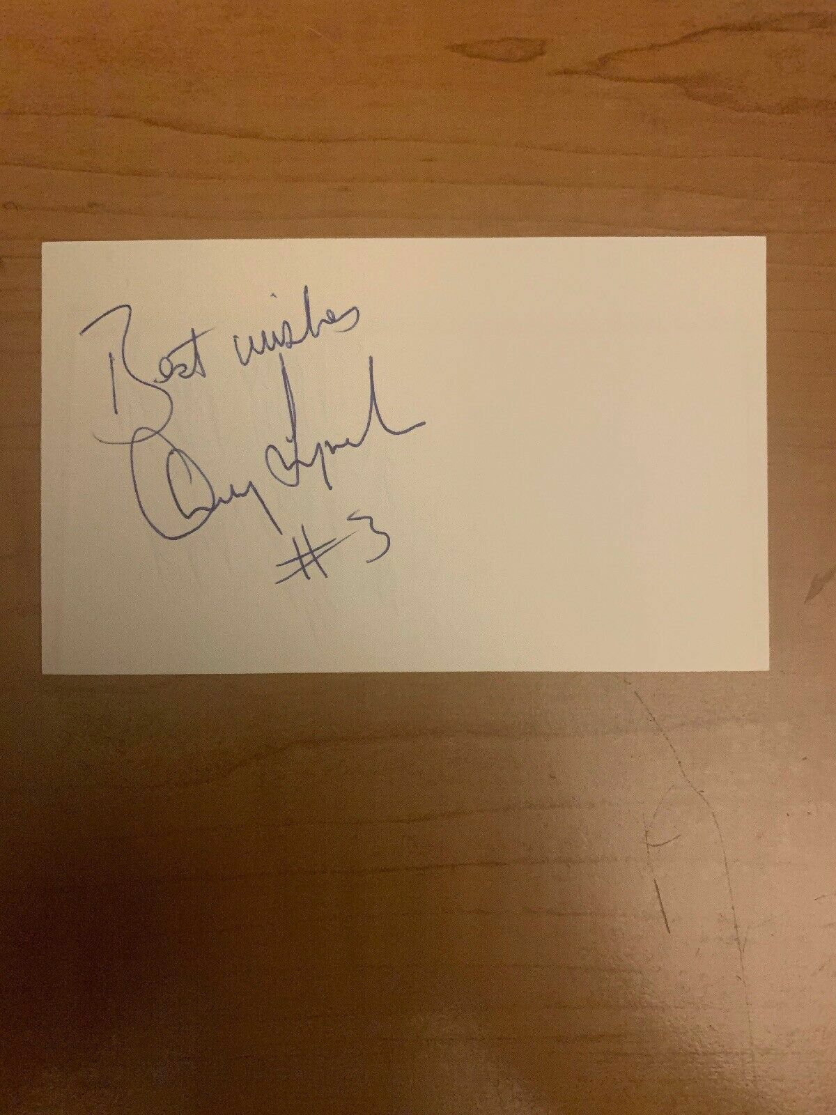 ANDY LYNCH - SOCCER - AUTOGRAPH SIGNED - INDEX CARD - AUTHENTIC - B7088