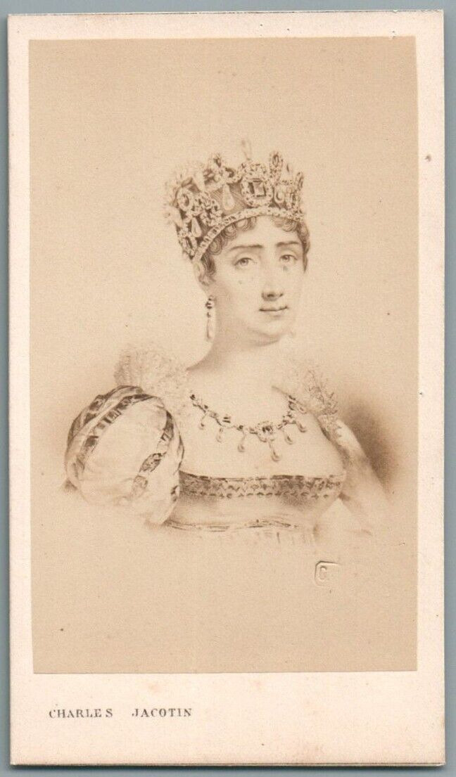 CDV JOSEPHINE DE BEAUHARNAIS WIFE NAPOLON 1st EMPRESS PHOTO JACOTIN 1870'