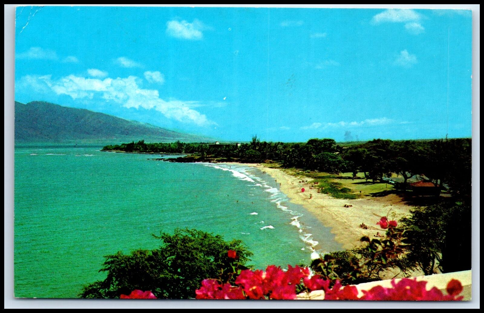 Postcard Kamaole Beach Park Kihei Maui HI W49
