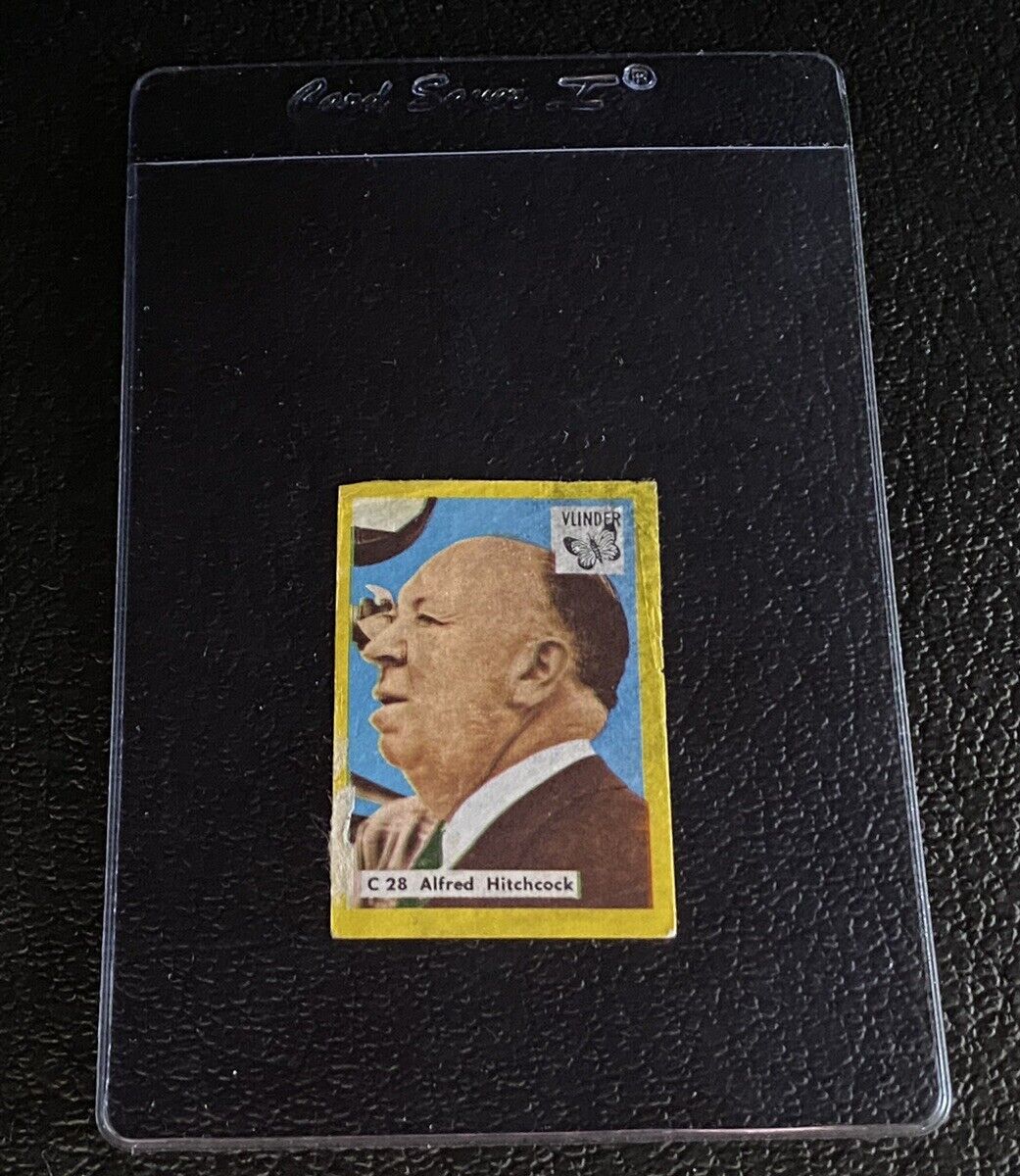 Alfred Hitchcock 2nd Card 1966 Vlinder C 28 Match Box Label Cover Horror Poor