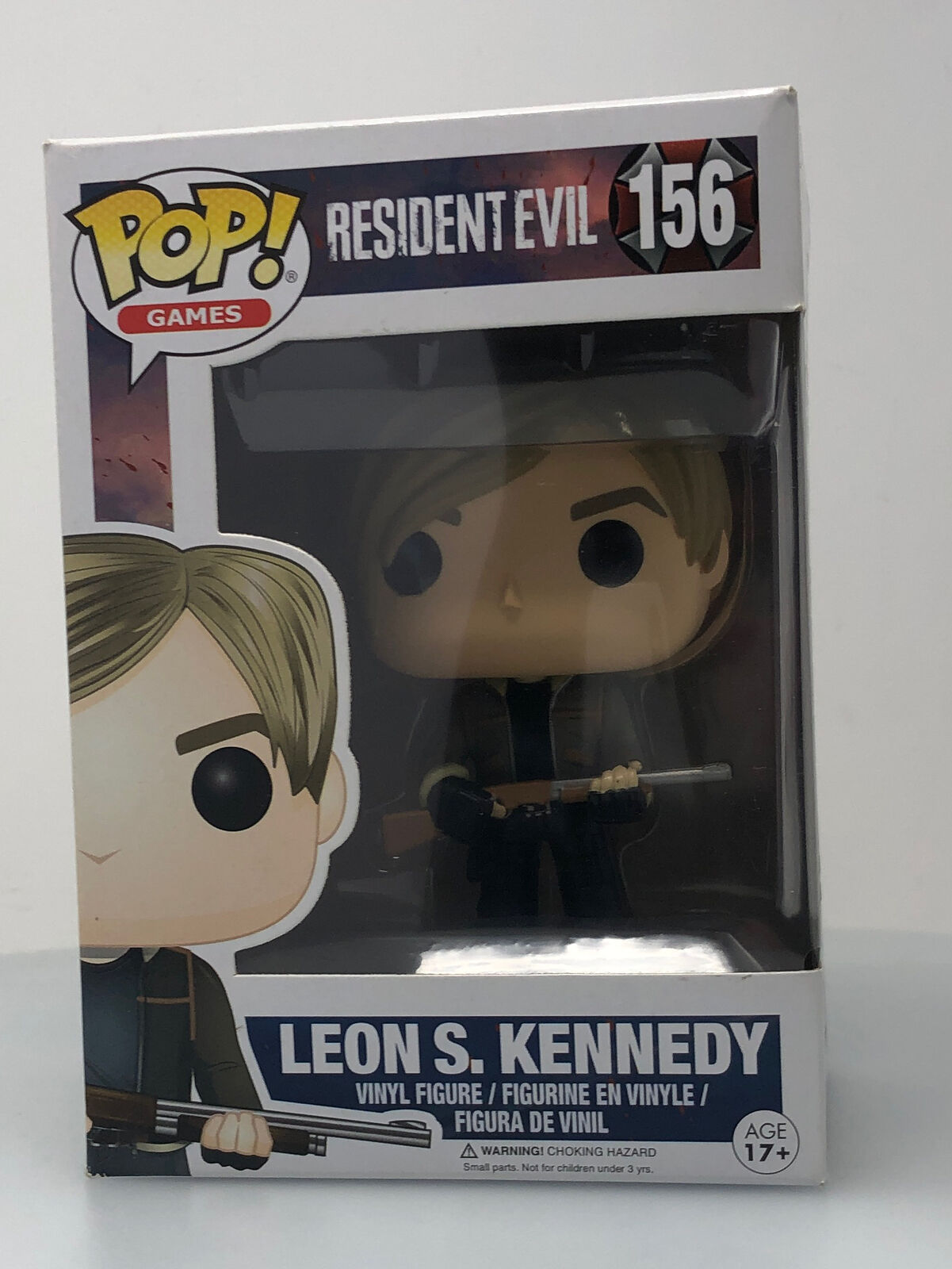 Funko POP Games Resident Evil Leon S. Kennedy #156 Vinyl Figure DAMAGED