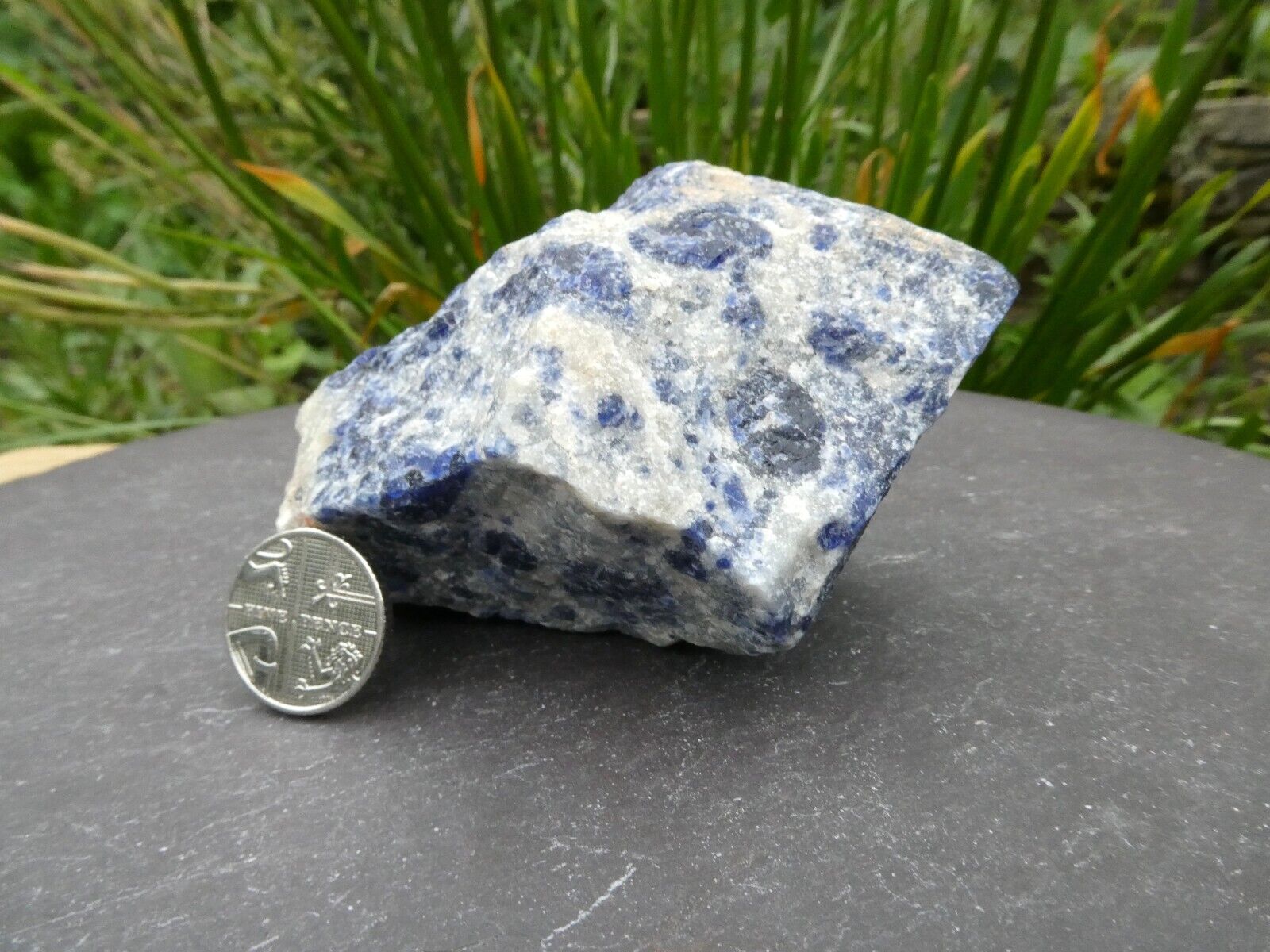 Large Chunky Sodalite Crystal Rough Rock Specimen  87mm x 60mm  Weight 220g