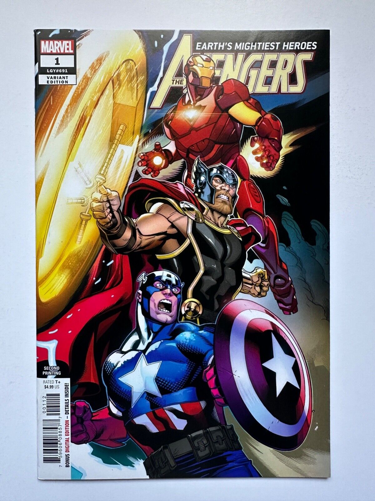 The Avengers #1 Second Printing Variant Cover Marvel 2018 FN-FN+