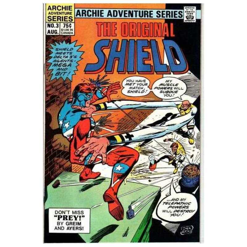 Original Shield #3 in Very Fine condition. Archie comics [l]