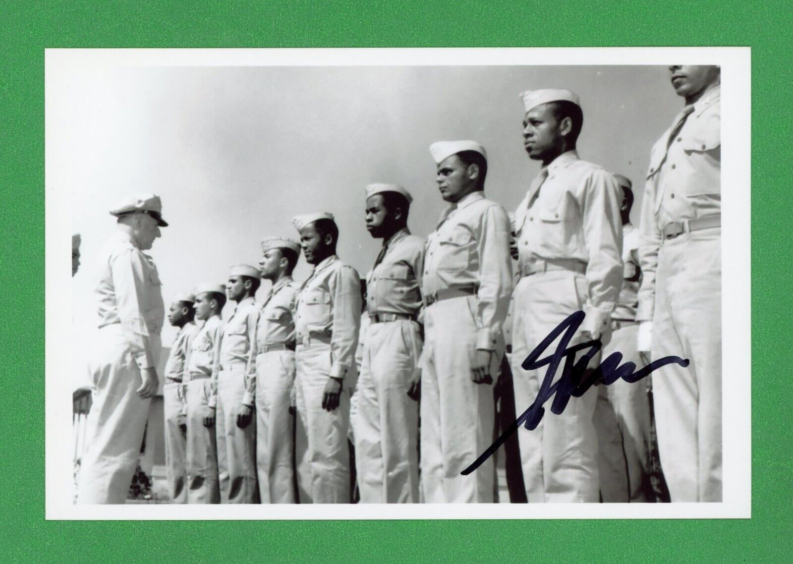 George Boyd DEC. WWII Tuskegee Airman 100/318FS Class 45G Signed Photo E21658