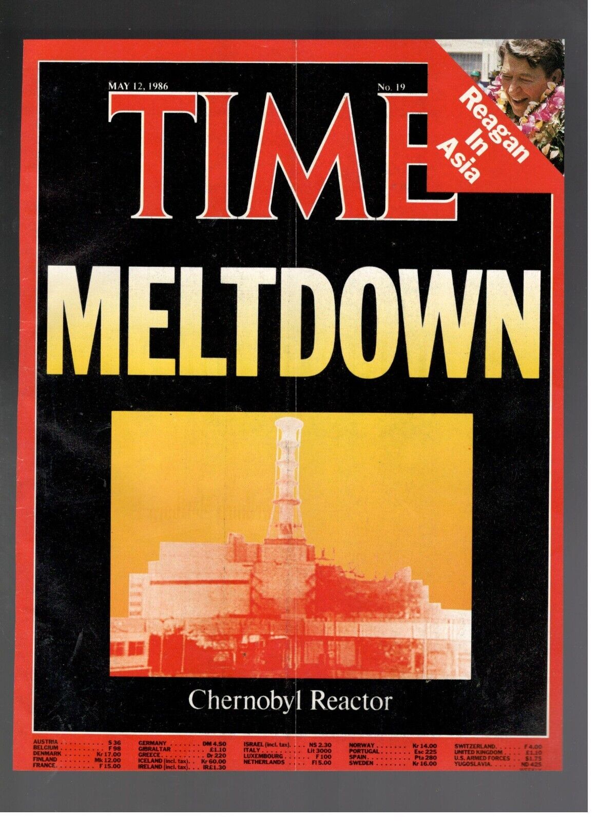 Chernobyl Reactor Meltdown 1986 Time é Only The Cover Original to Frame