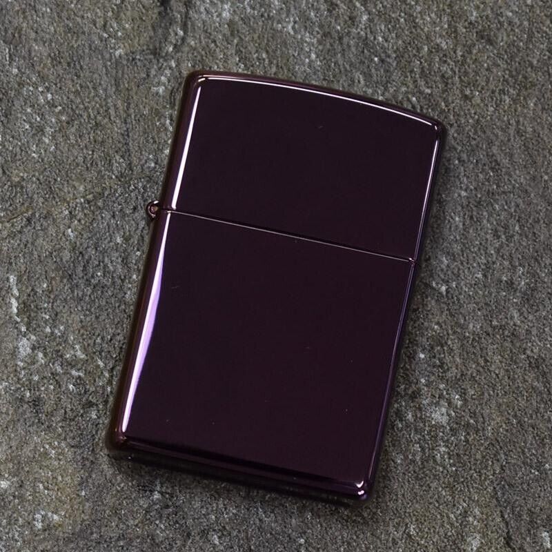 Zippo Oil LIhgter Abyss Purple Titanium Coating Regular Case From Japan