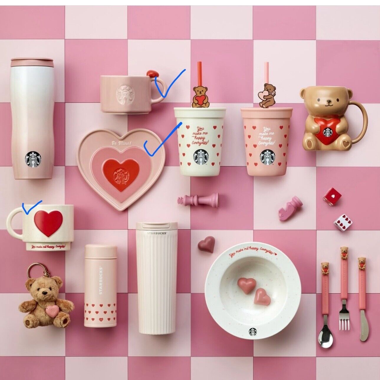STARBUCKS KOREA 2024 Valentine\'s Day  Limited Edition mug/mug and saucer