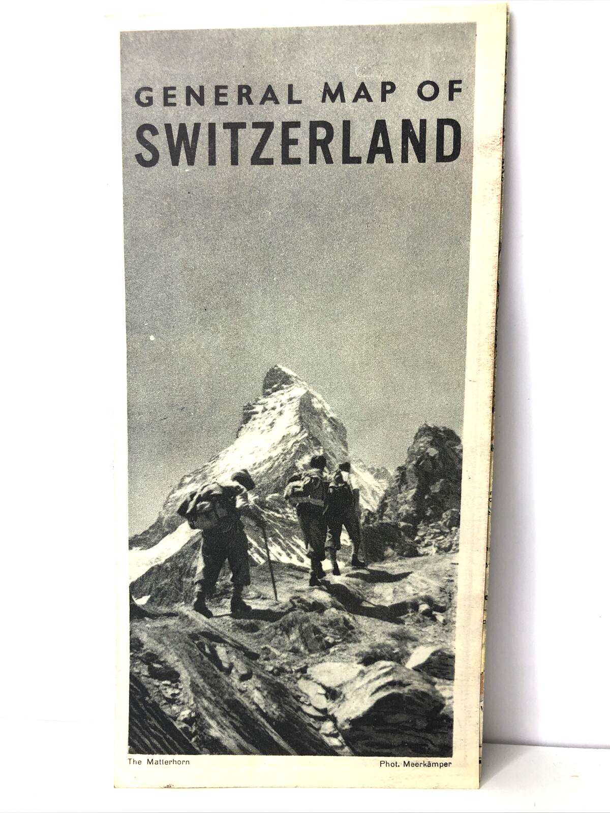 Switzerland- Vintage Switzerland Map From Tourism Office