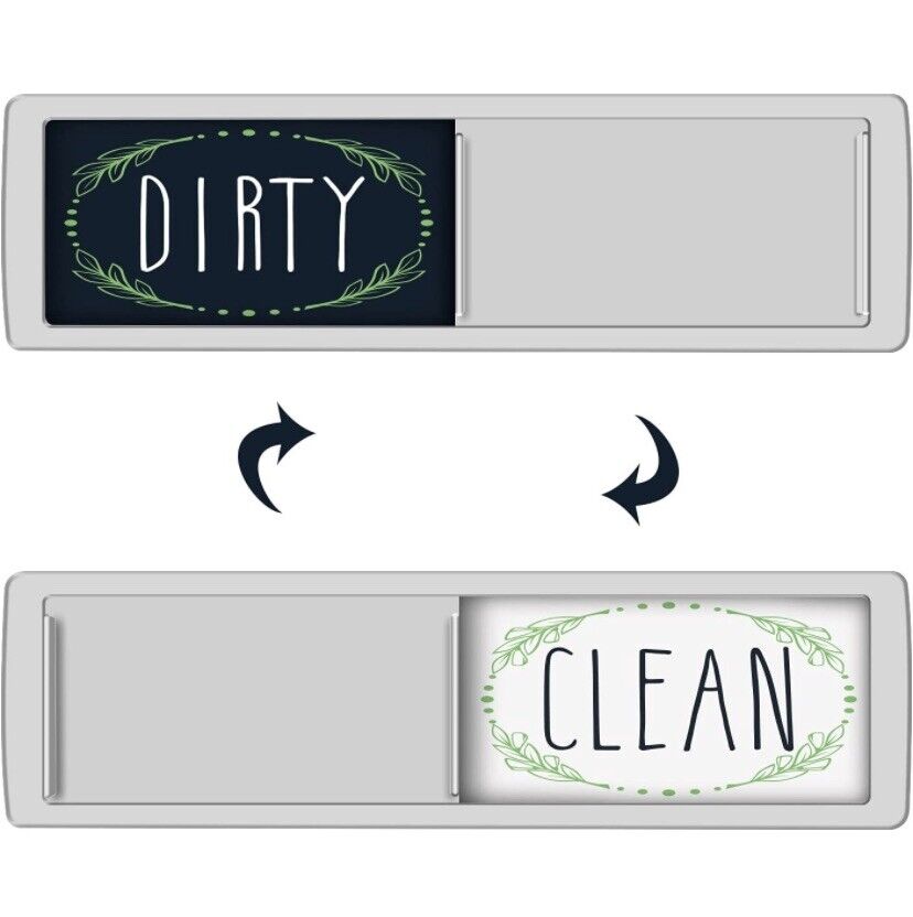KitchenTour Dishwasher Magnet Clean Dirty Sign Strong Magnet Indicator