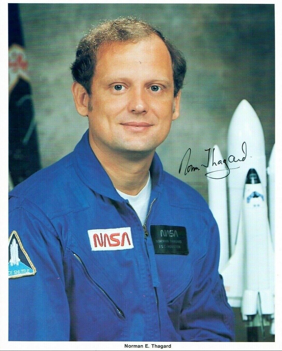 Astronaut Norm Thagard Signed NASA Lithograph