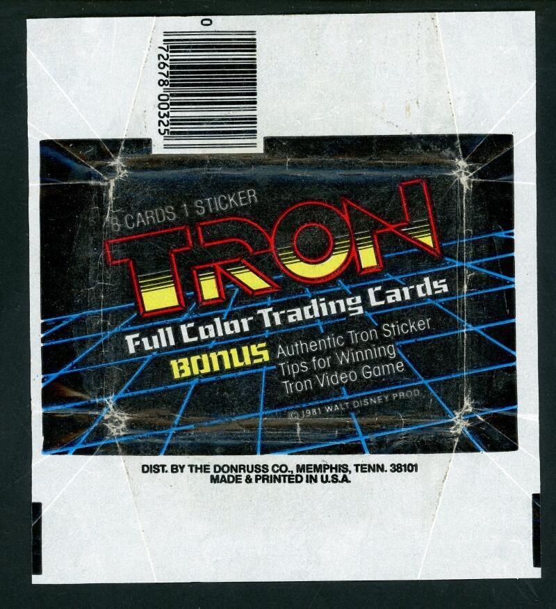 1984 Donruss Tron Wrapper