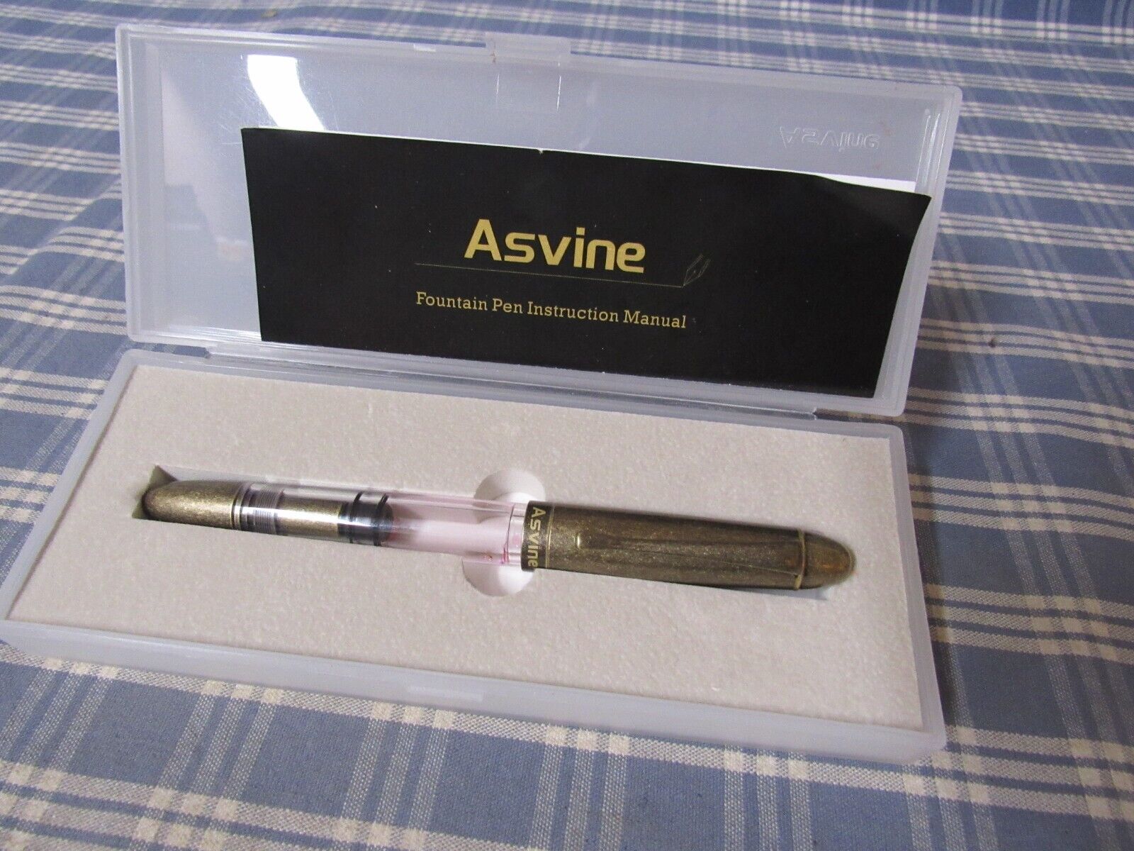 Asvine P30 Piston Brass Fountain Pen. (Used) FAST .
