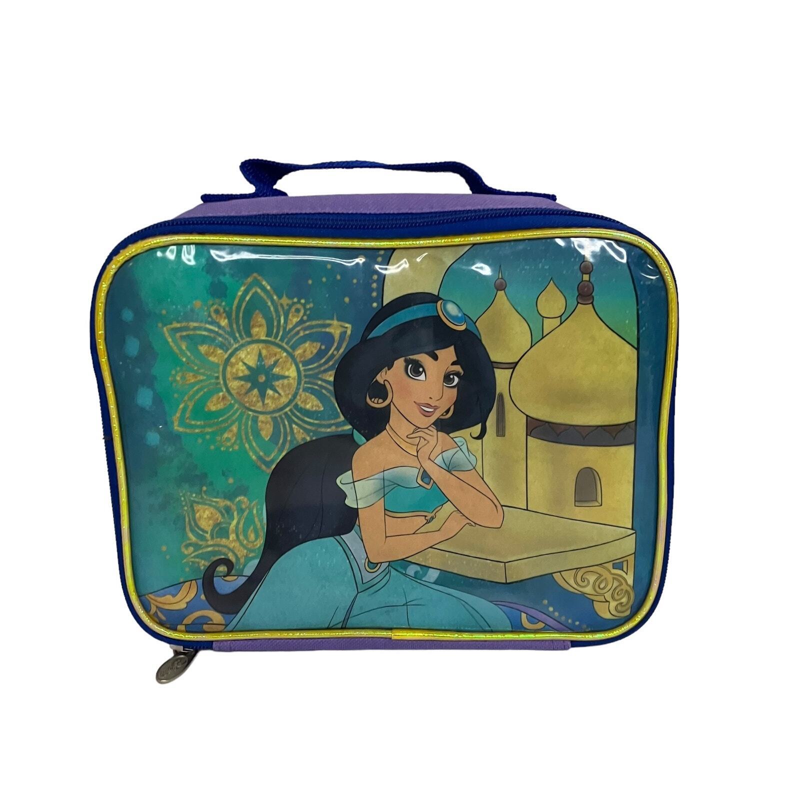 Bioworld Disney Princess Jasmin Aladdin Purple Lunchbag