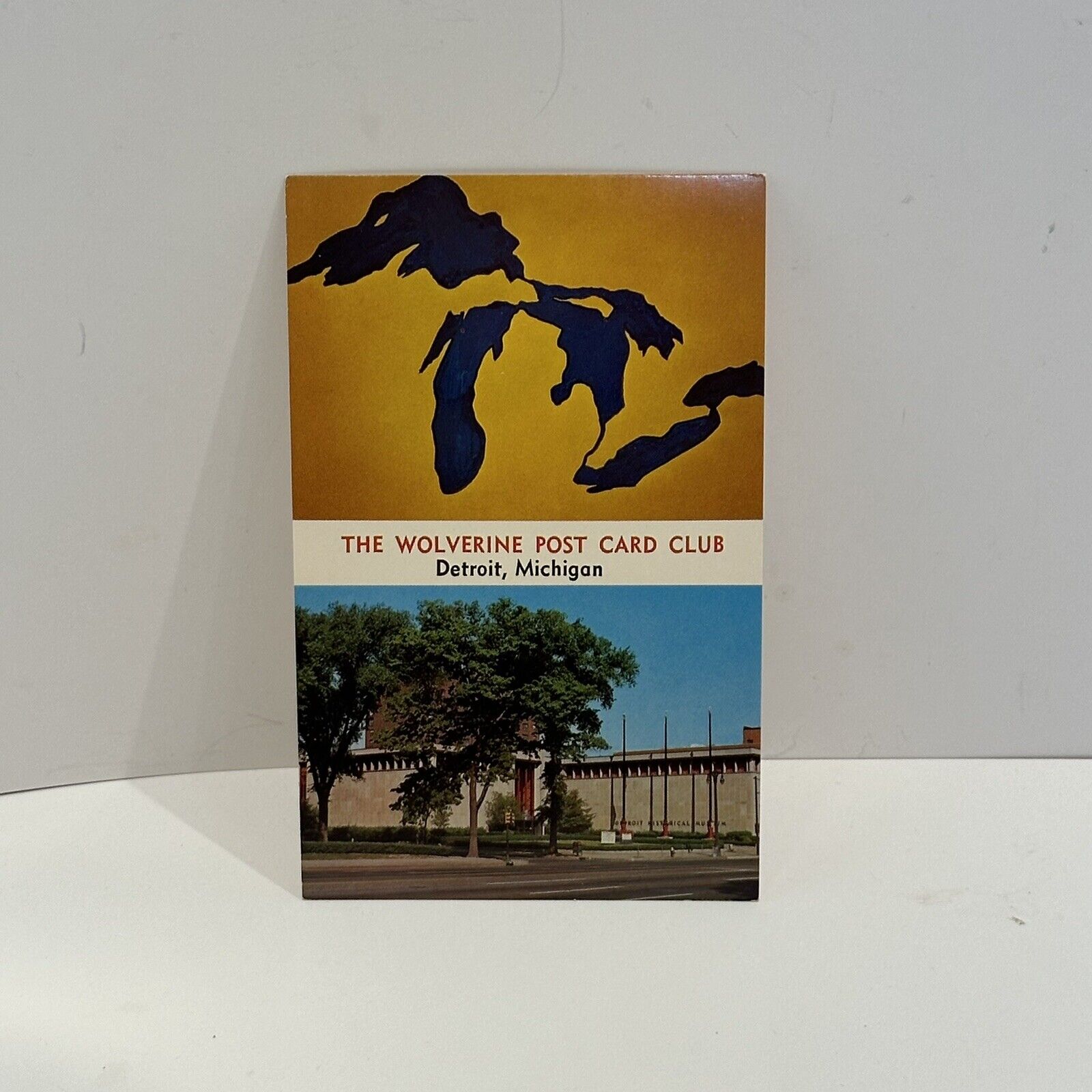 Vintage Postcard Michigan Detroit The Wolverine Post Card Club Postcard