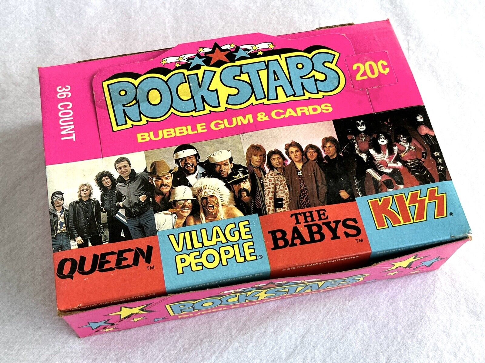 1979 ROCK STARS Donruss Trading Card Box Of 36 Wax Packs KISS QUEEN - READ