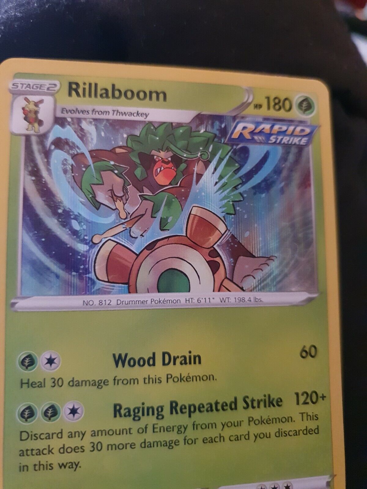 Pokemon Rillaboom 018/198 Chilling Reign Holo Rare 