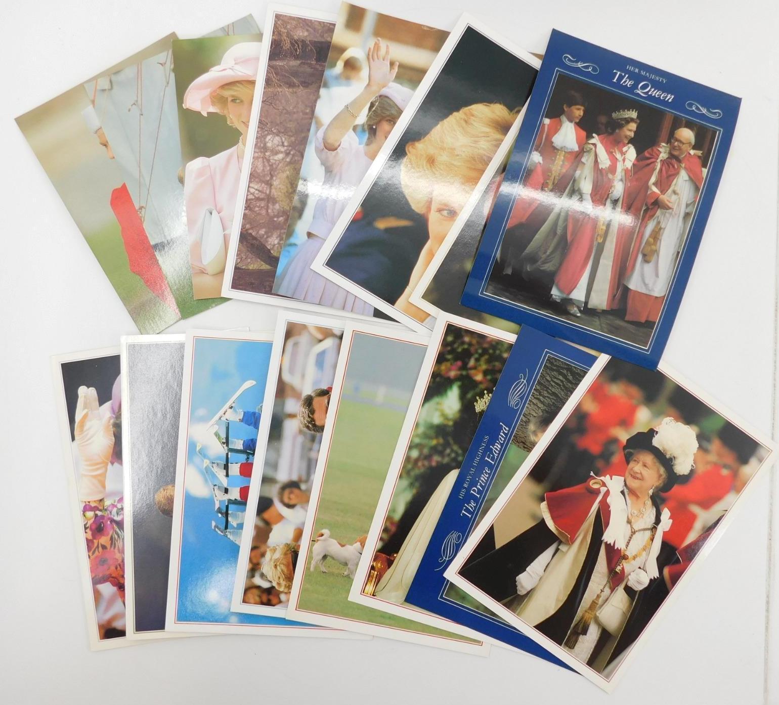 Lot of 16 Vintage British Royal Family Postcards Princess Diana 