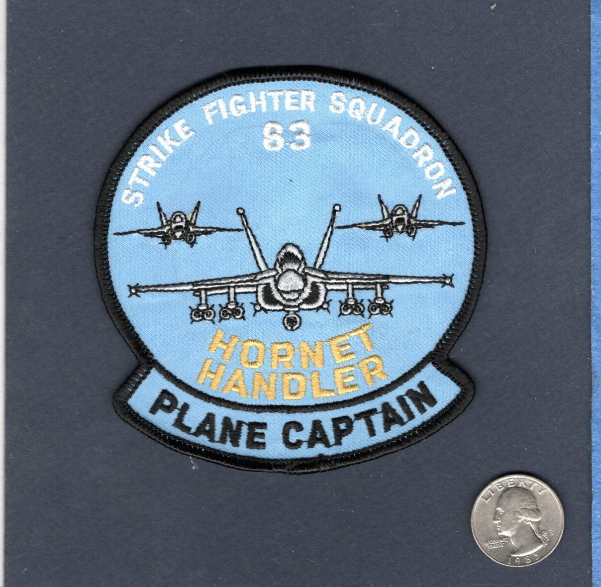 VFA-83 RAMPAGERS Plane Captain PC US NAVY F-18 HORNET Squadron Maintenance Patch