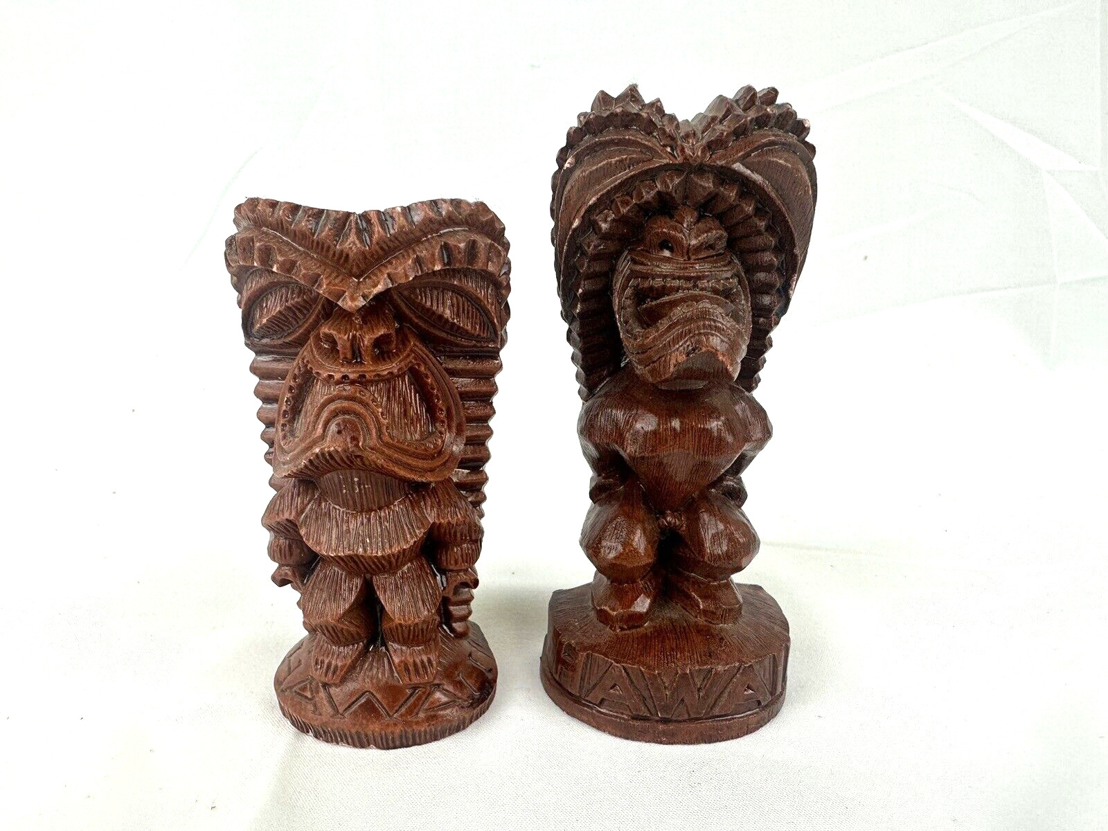 Lucky Tiki & God of Money Coco Joe's Hawaii Figure Statues B7