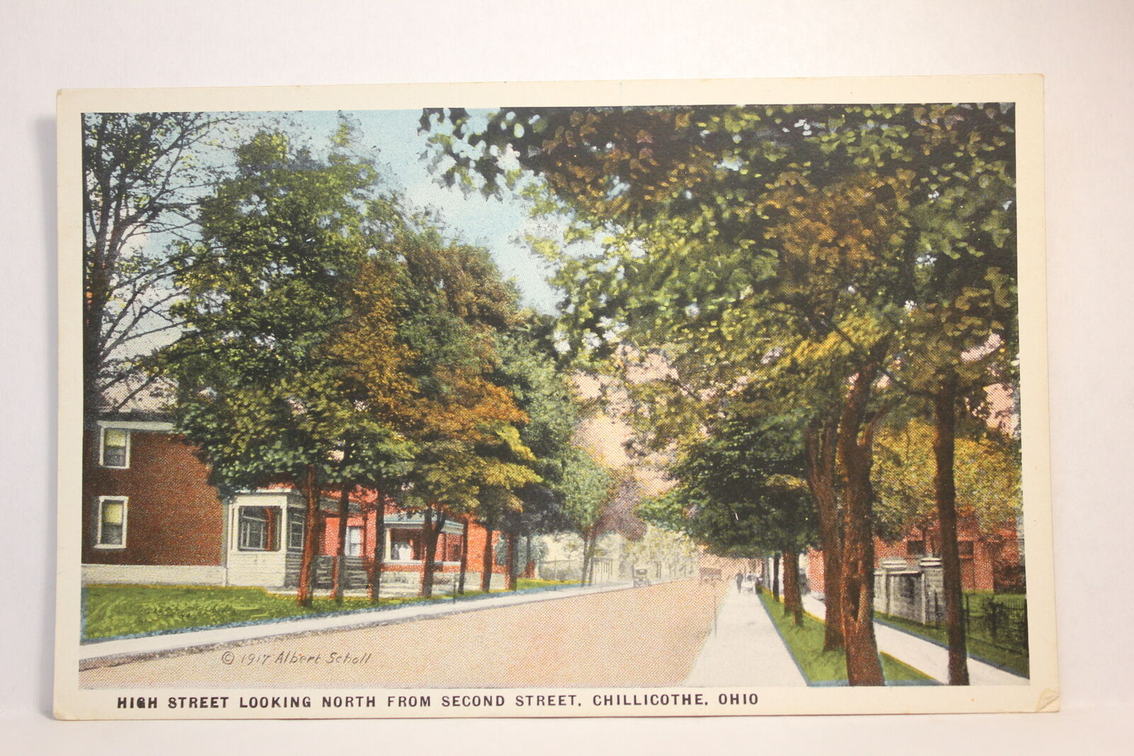 Postcard High Street Looking North From Second Street Chillicothe OH C28