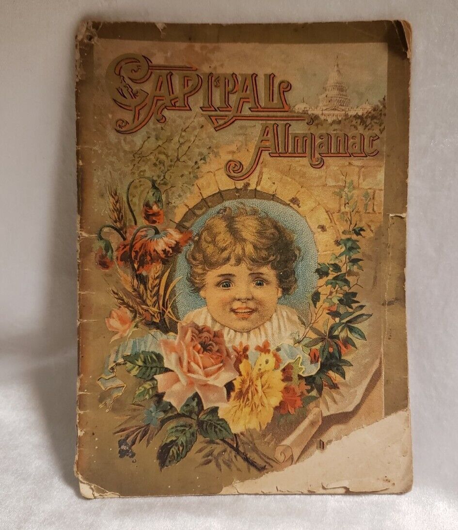 Antique 1889 Capital Almanac