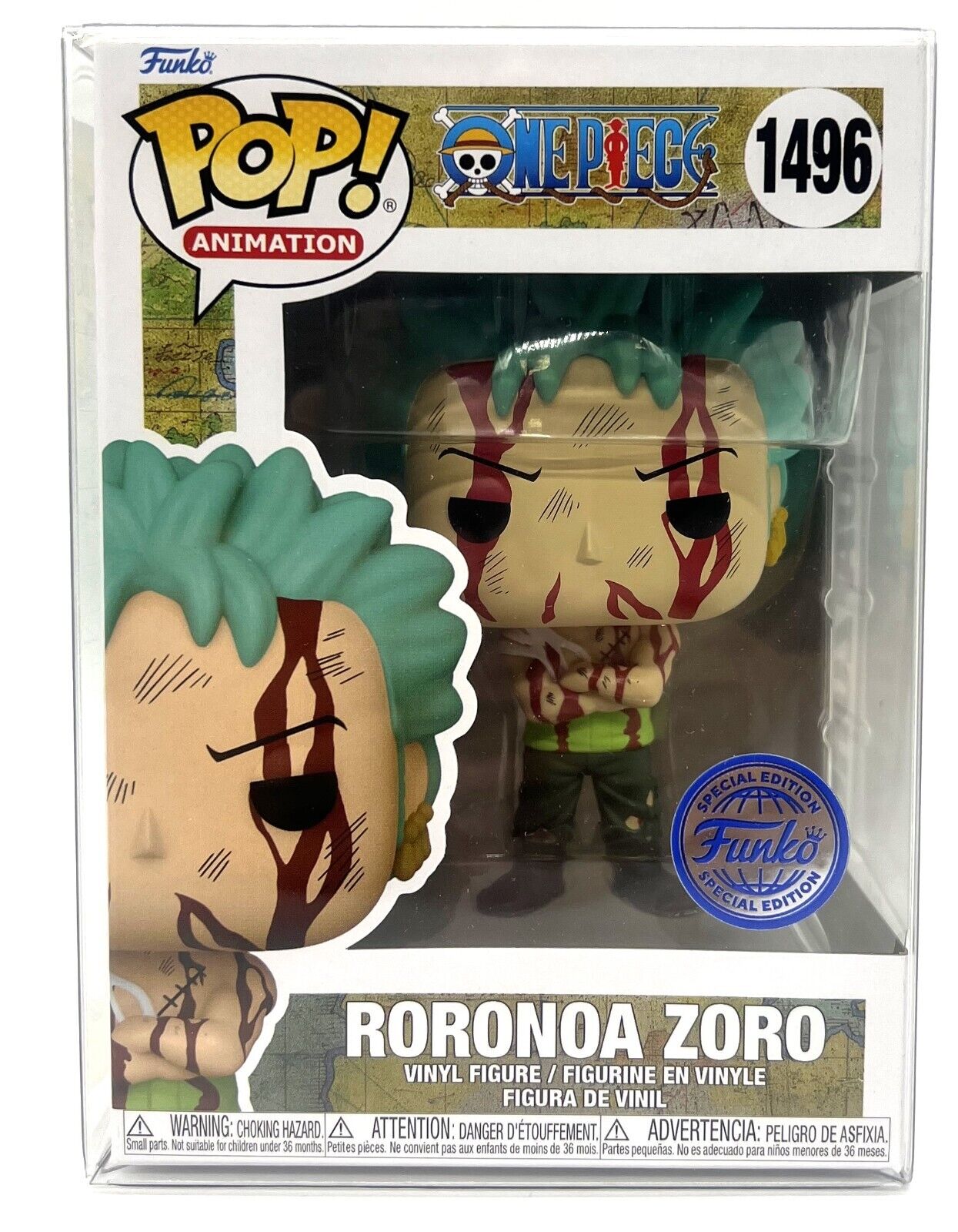 Funko Pop One Piece Roronoa Zoro #1496 Nothing Happened Special Edition