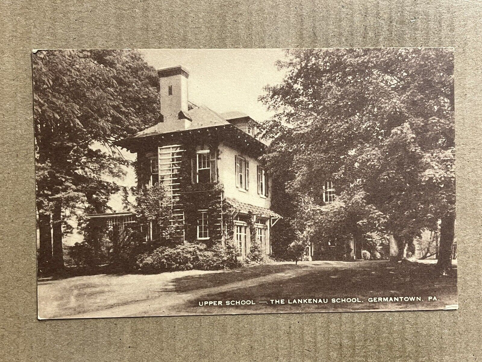 Postcard Germantown PA Pennsylvania Lankenau School Upper School Vintage Artvue