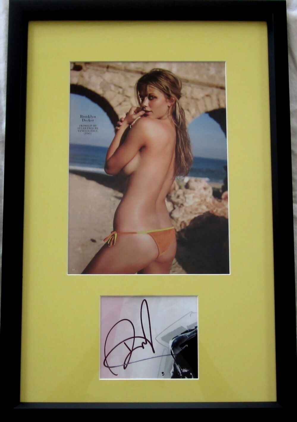 Brooklyn Decker autograph signed framed Sports Illustrated Swimsuit bikini photo