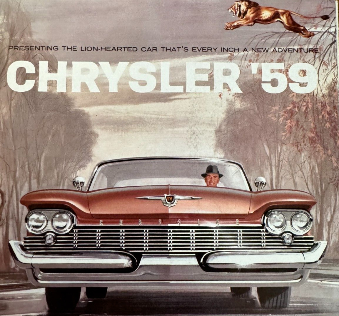 Vintage 1959 Chrysler Car Sales Dealer Brochure ~ Automobile