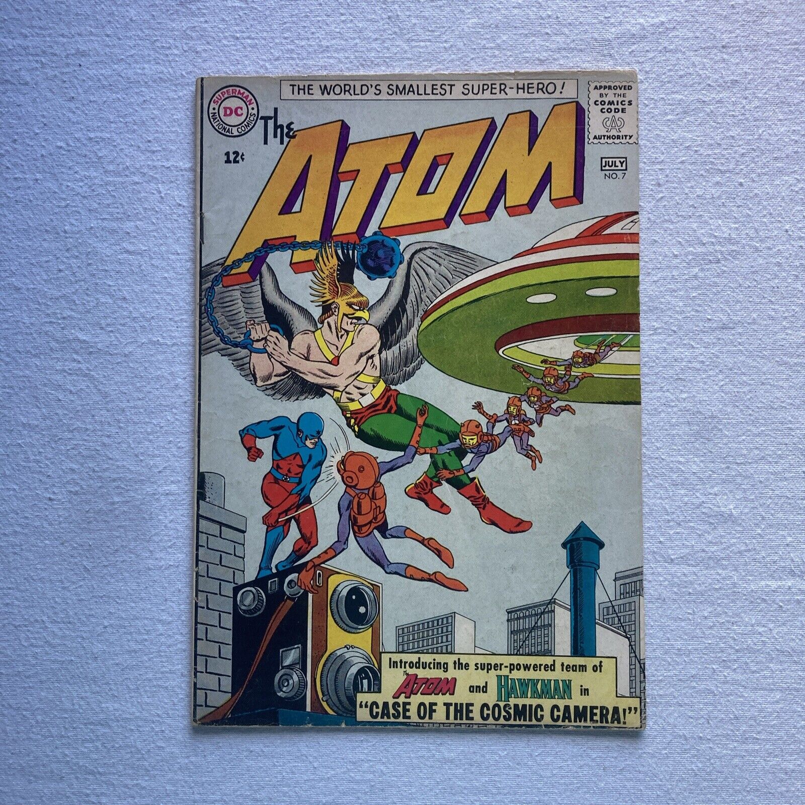 ATOM #7 1963 FOX, Kane & ANDERSON 1st HAWKMAN crossover