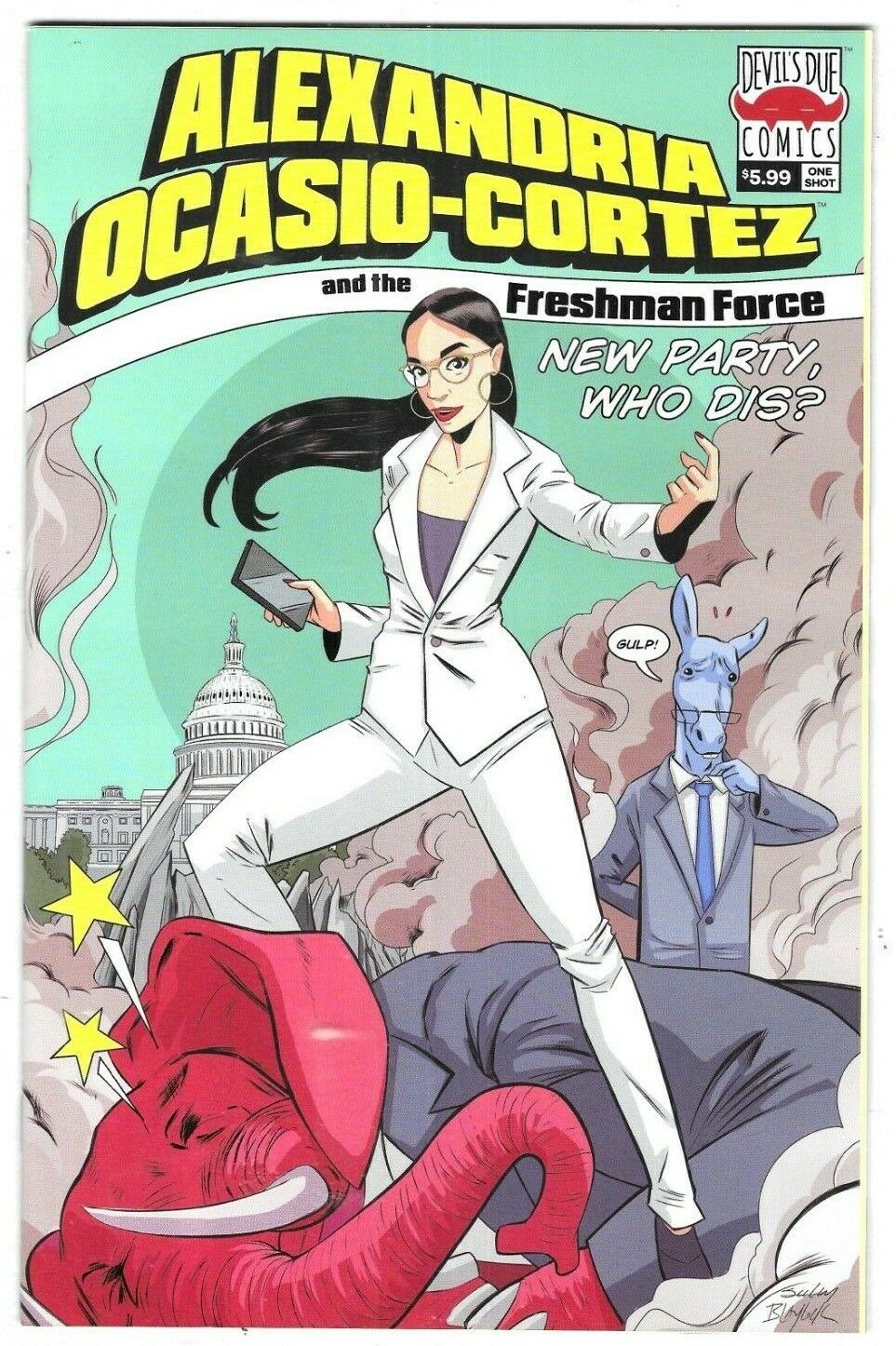 Alexandria Ocasio Cortez Comic 1 Freshman Force First Print Cover A 2019 Baylock