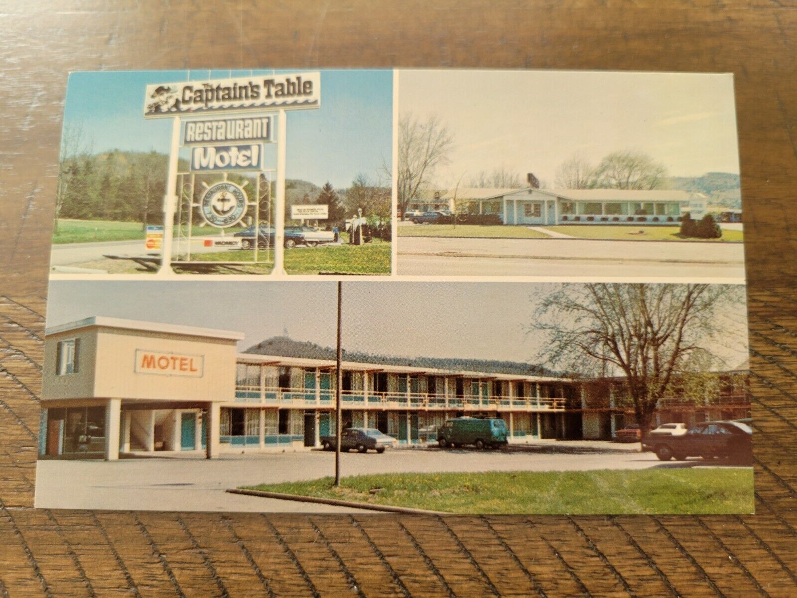 Postcard PA Pennsylvania Clearfield Captain\'s Table Motel Restaurant Roadside