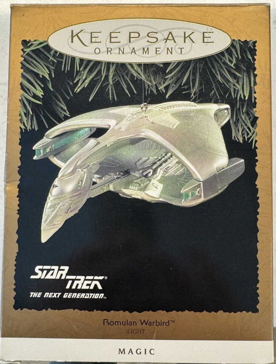 1995 Hallmark Keepsake Magic Ornament Star Trek Romulan Warbird