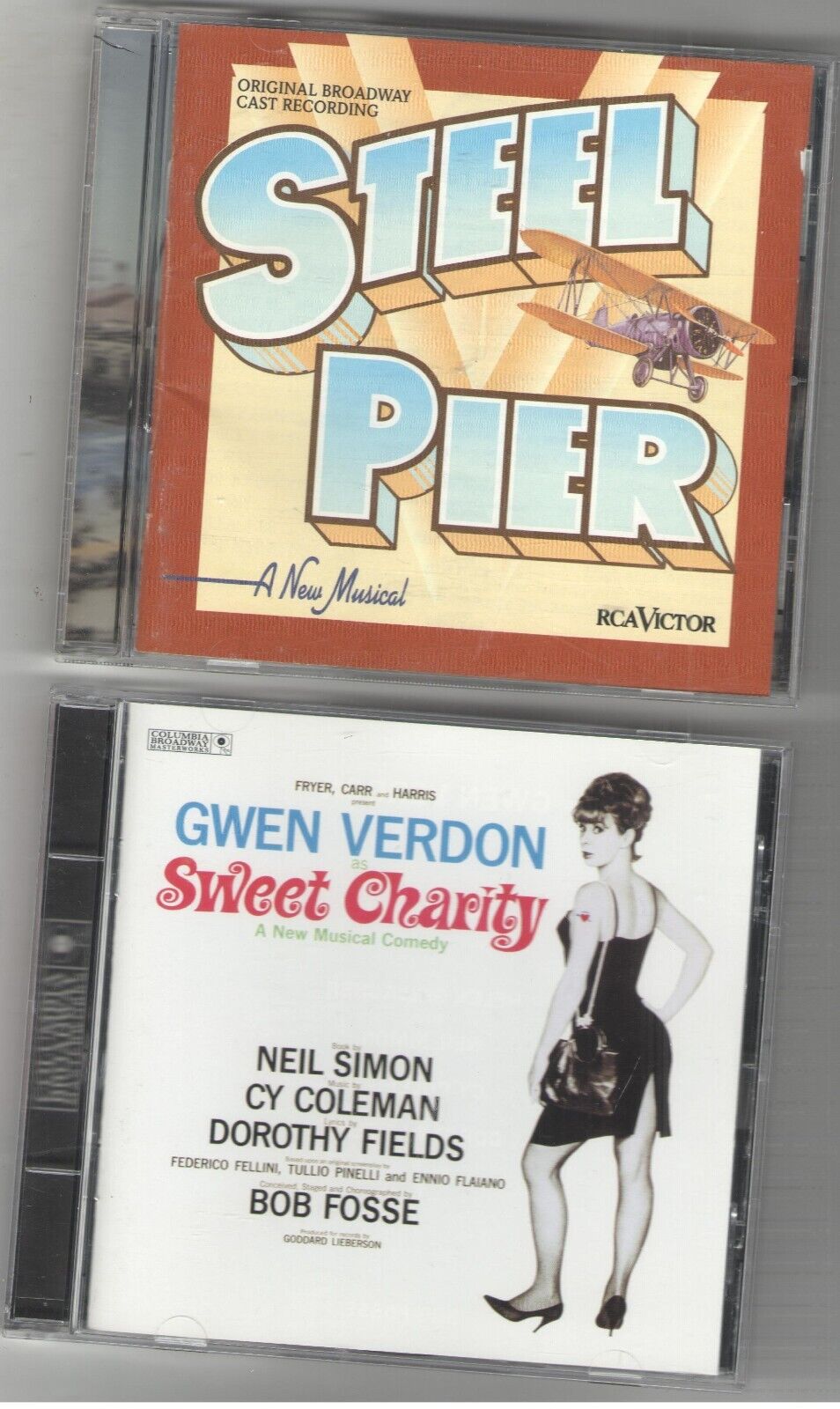 STEEL PIER + SWEET CHARITY & VICTOR VICTORIA 3 CD Original BROADWAY Musical CAST