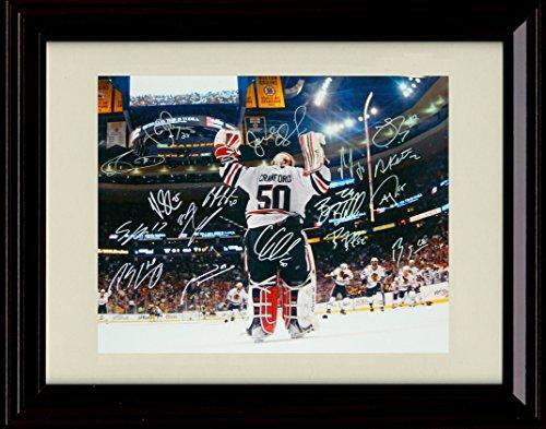 8x10 Framed Corey Crawford 2010 Stanley Cup Champs Autograph Promo Print -