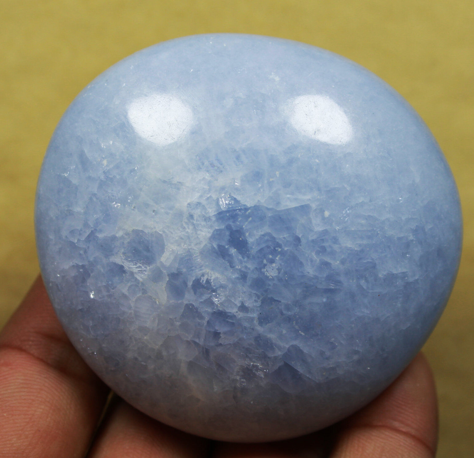 199g Natural Polished Blue Celestite Crystal Gem Stone Specimen Healing