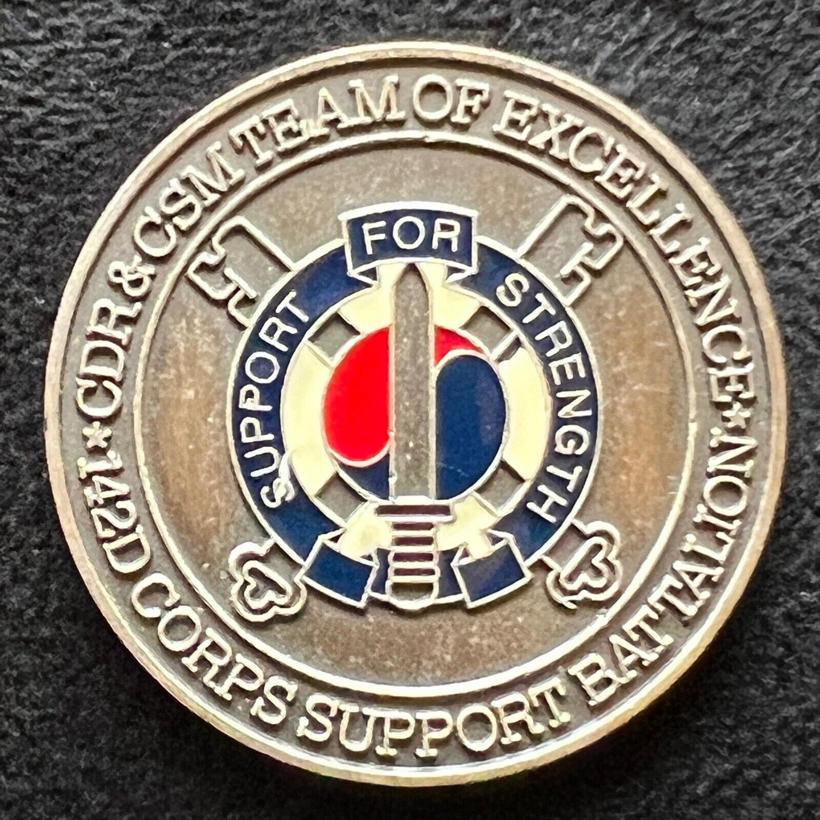 142D Corps Support Battalion  Challenge Coin