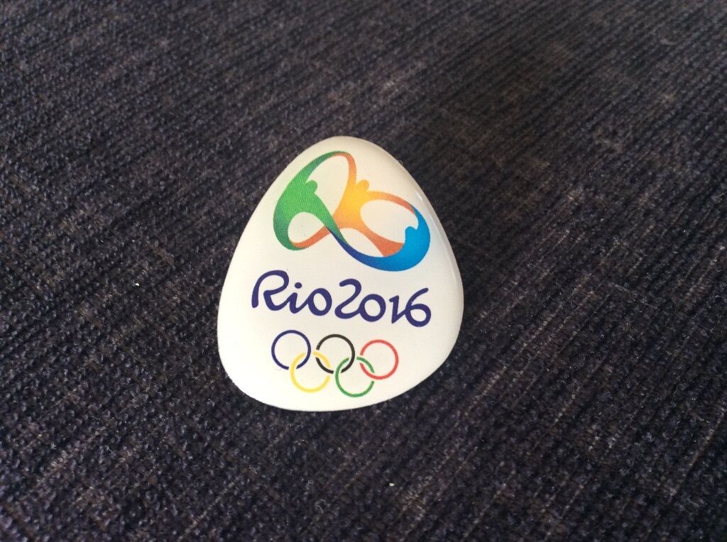 RIO 2016 Olympics Pin Badge, Lapel Badge. 