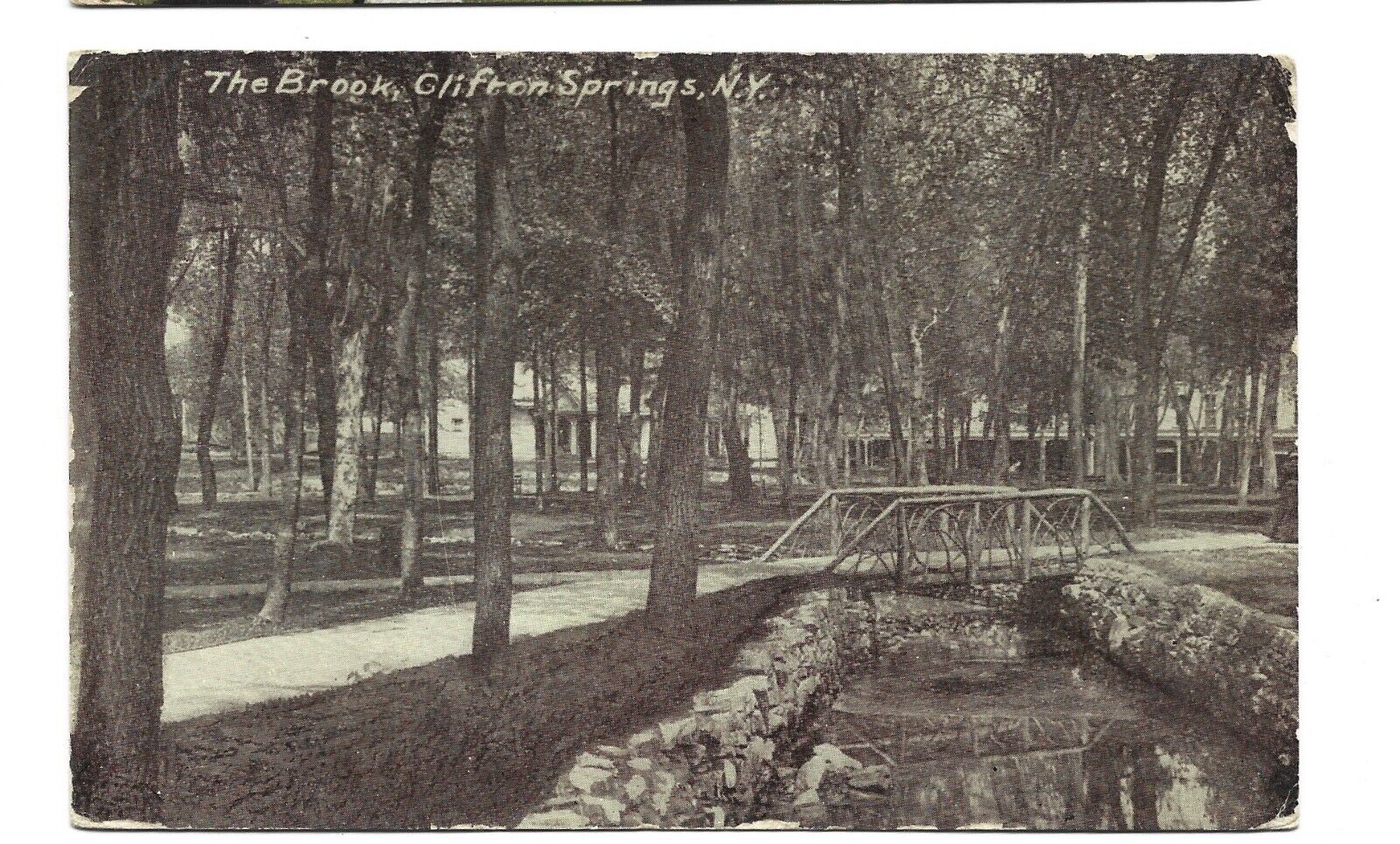 1911 Postcard The Brook Clifton Springs New York