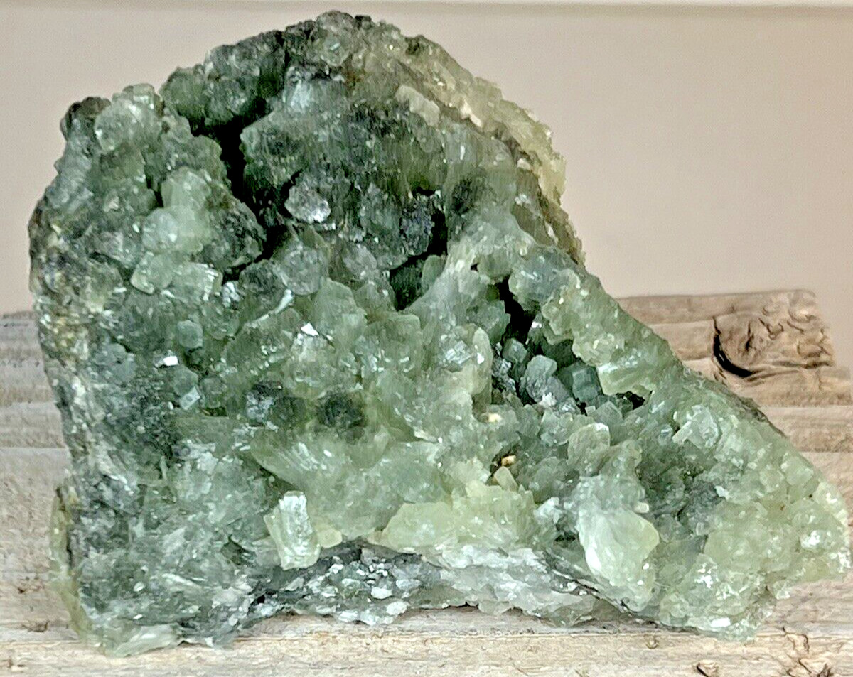 Green Prehnite Crystal Mineral from Morocco   292  grams