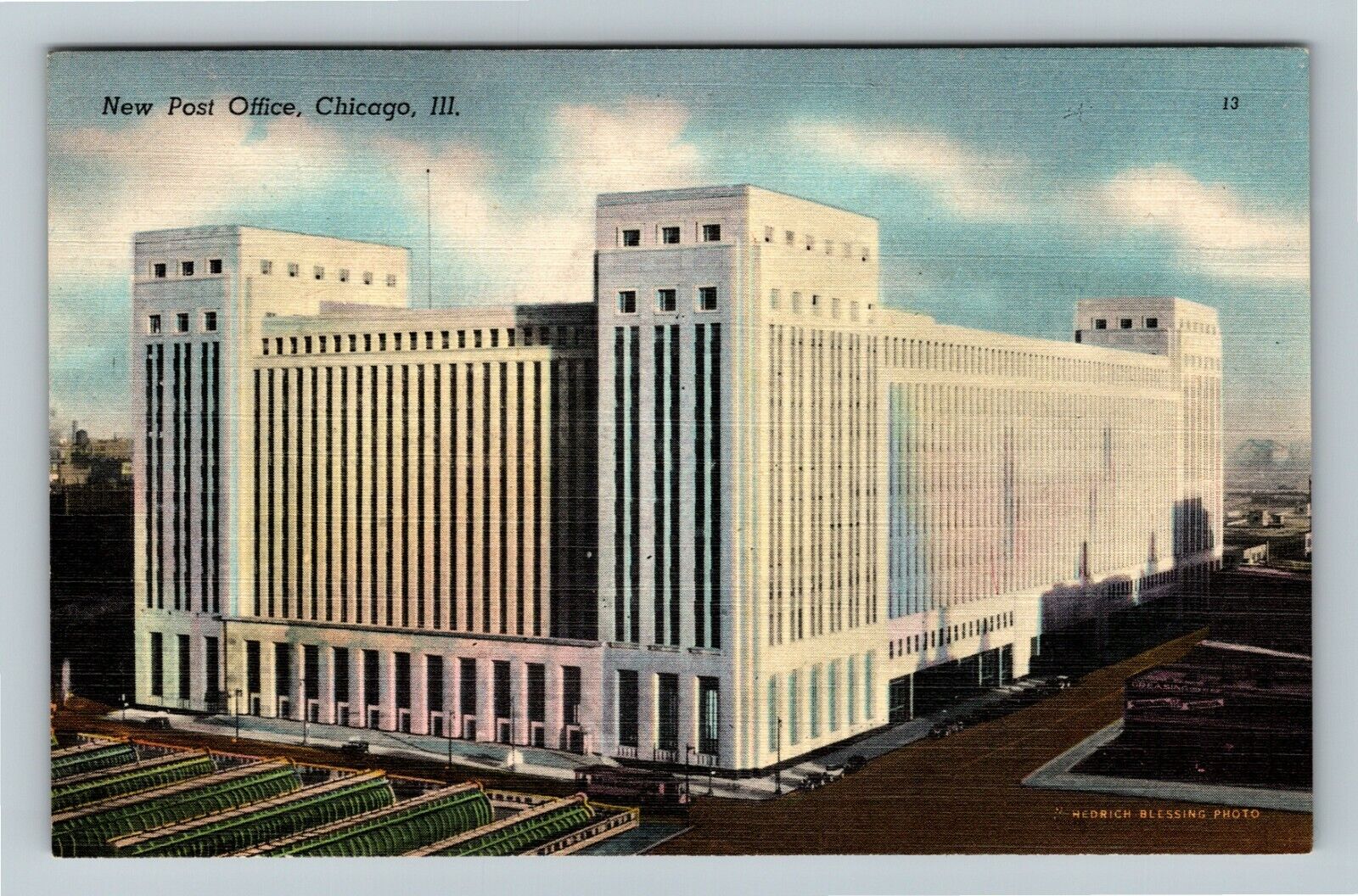 Chicago IL-Illinois, Chicago Post Office on Canal Street, Vintage Postcard