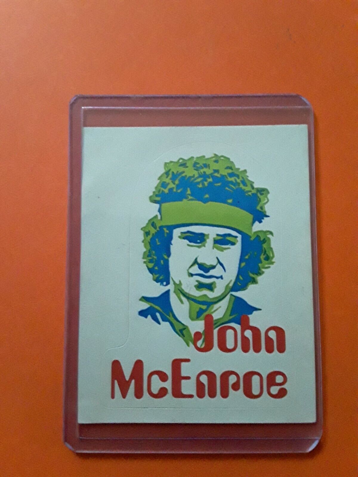 RARE John McEnroe Rookie Card RC Tennis Super Stickers Sandwiches 