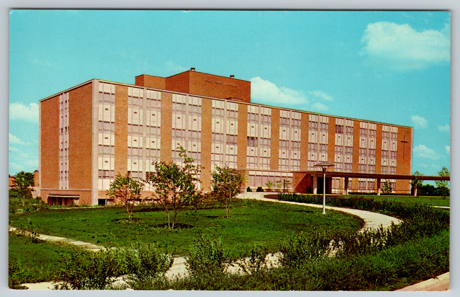 c1960s Holy Family Hospital Des Plaines Illinois Vintage Postcard