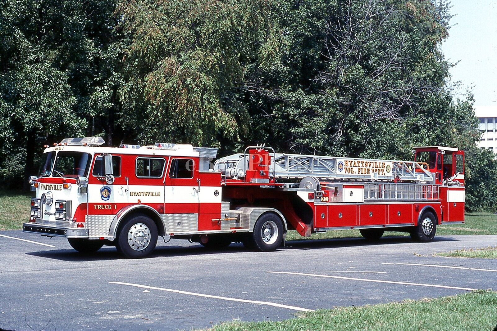 Fire Apparatus Slide- Hyattsville MD Fire Department Seagrave Truck 1 TDA