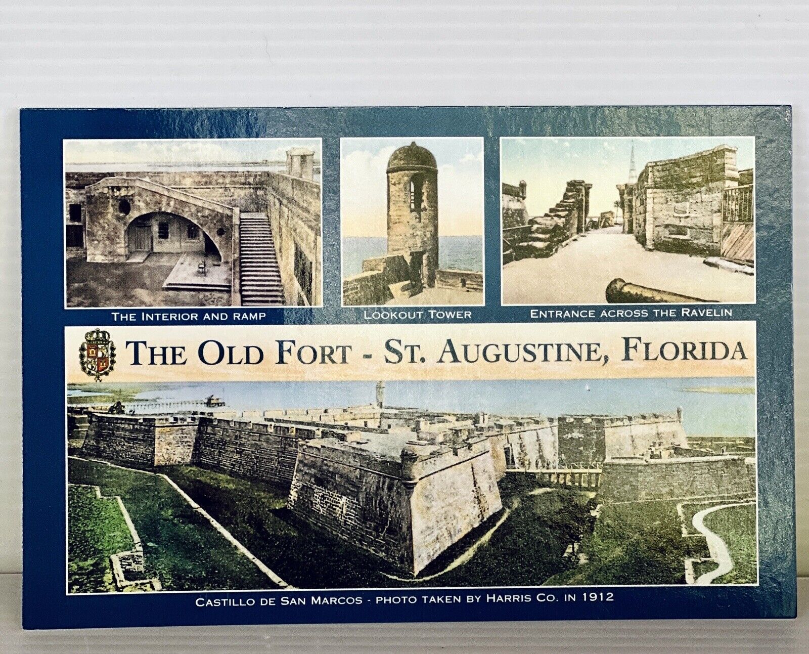 The Old Fort Castillo De San Marcos, St. Augustine Florida FL Postcard