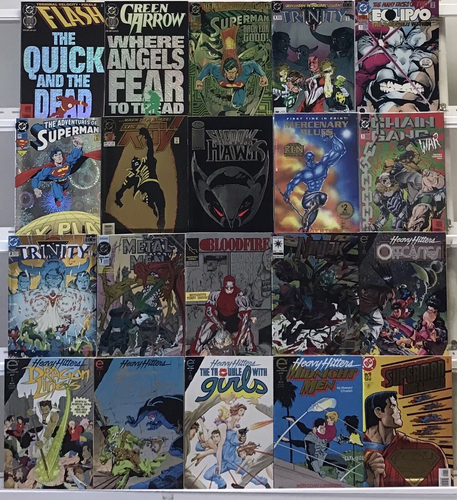 Special Covers - Green Arrow, Flash, Ninjas, Shadow Hawks - Comic Lot Of 20